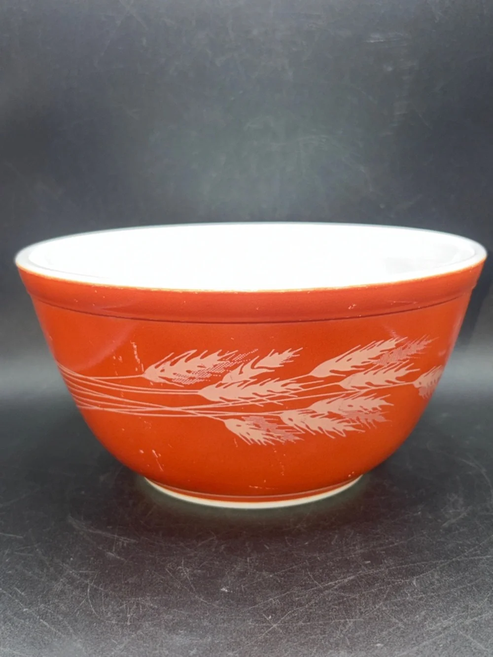 Vintage Pyrex Autumn Harvest Wheat 402 Mixing Bowl Nesting Bowl Kitchenware